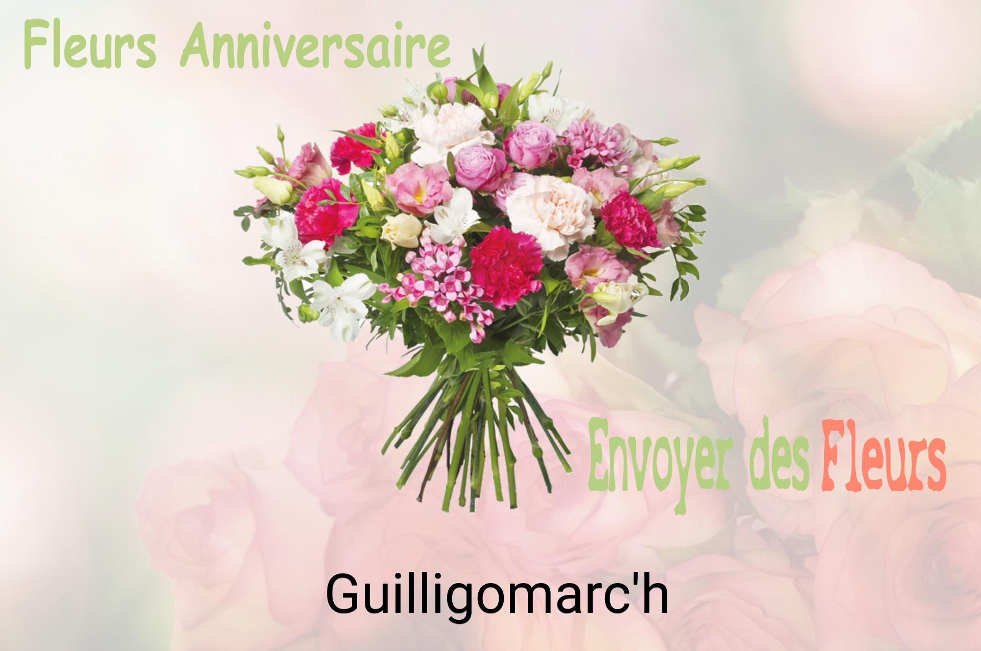 Bouquet de fleurs d’anniversaire livré à Guilligomarc'h